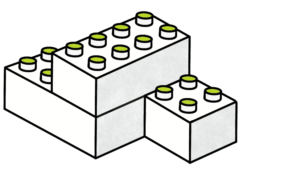 Illustration Lego Bausteine