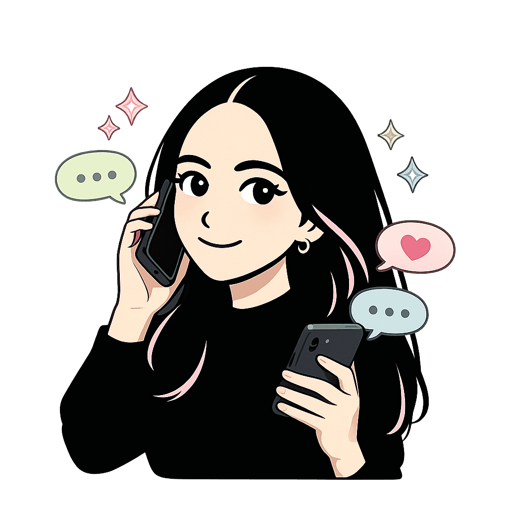 A young girl smiling