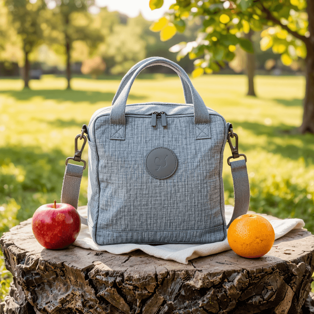 product photography of a lunch bag for food storage