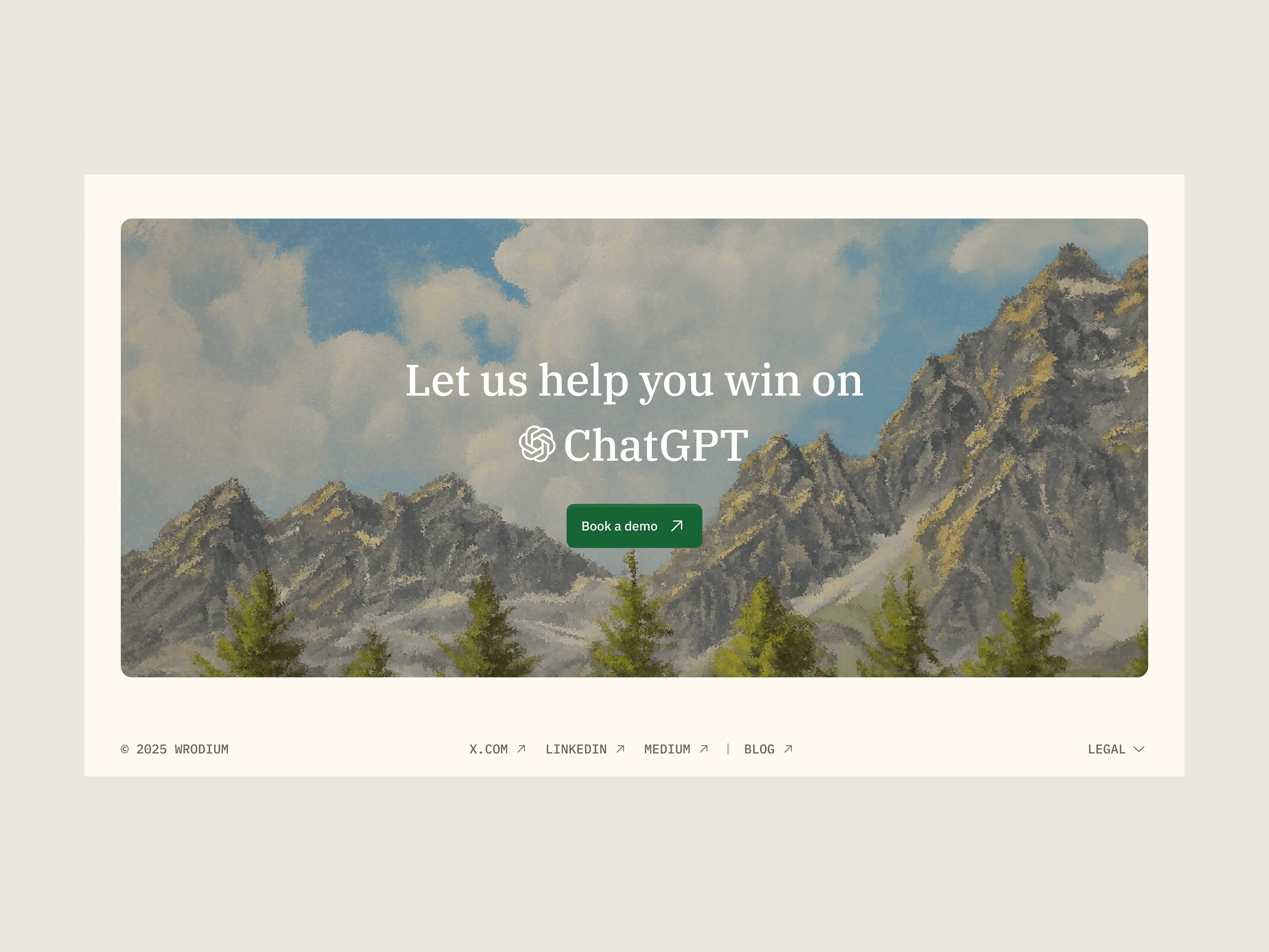 Wrodium - footer section