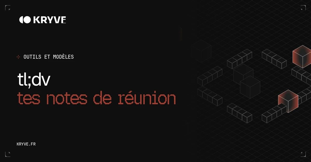 tl;dv : couverture Kryve, catégorie Outils et modèles