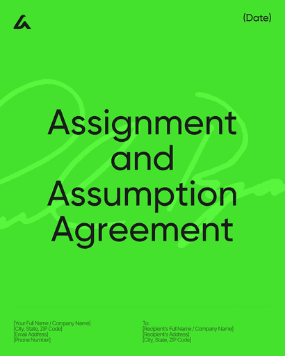 Assignment and Assumption Agreement