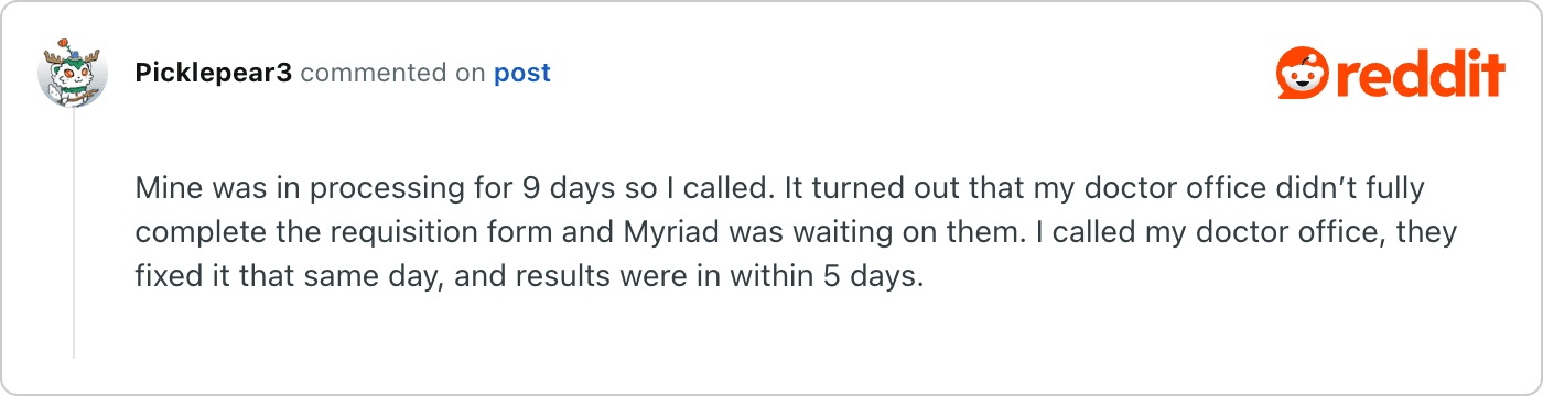 Post on Reddit