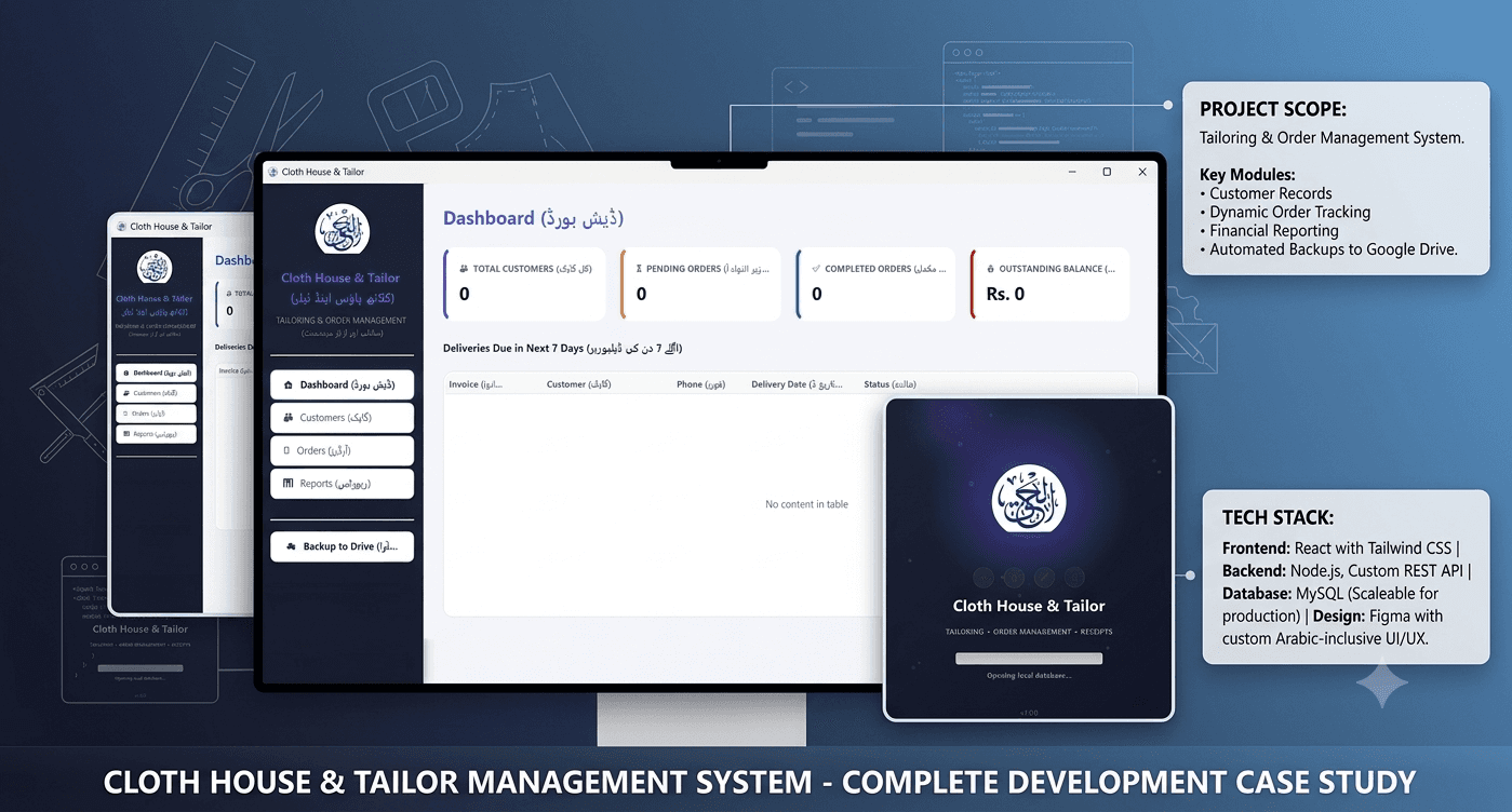 Al-Haq Tailoring & Clothing System project preview