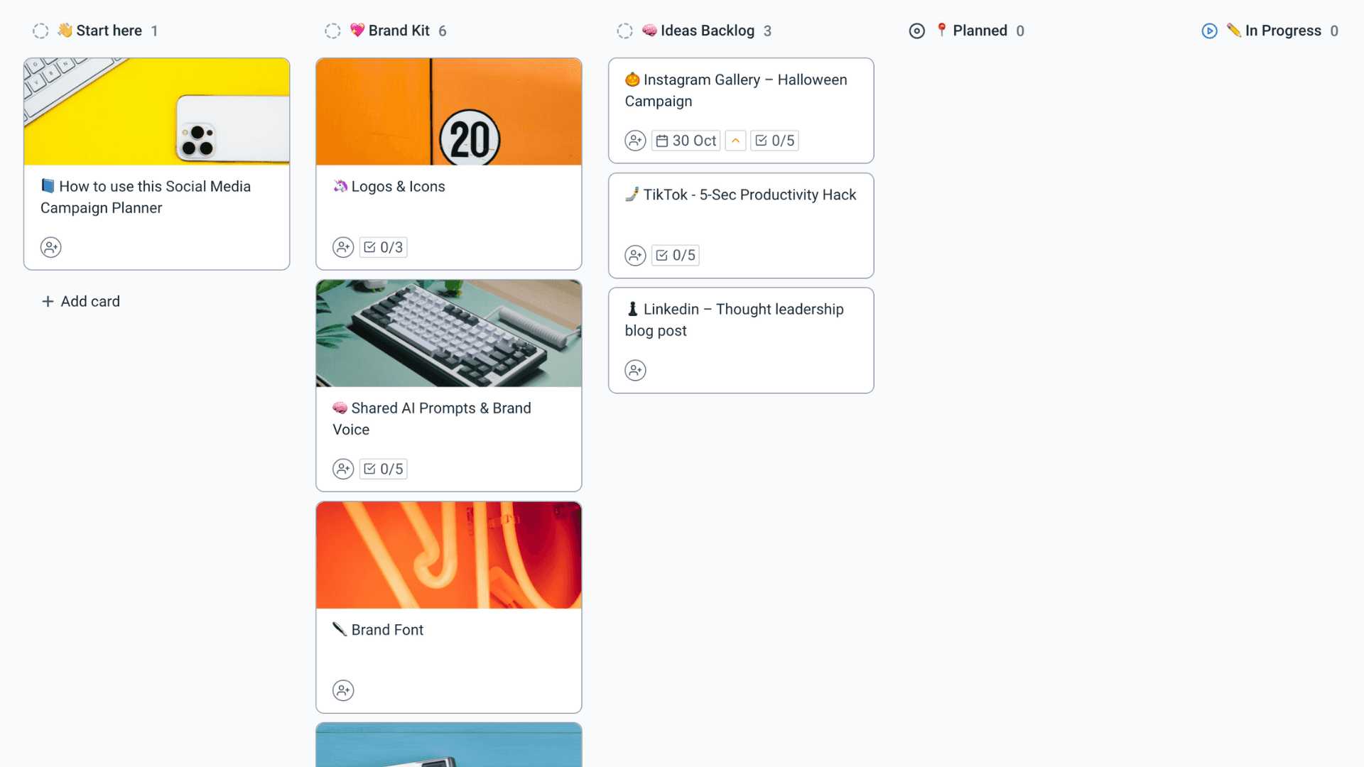 social media campaign planner