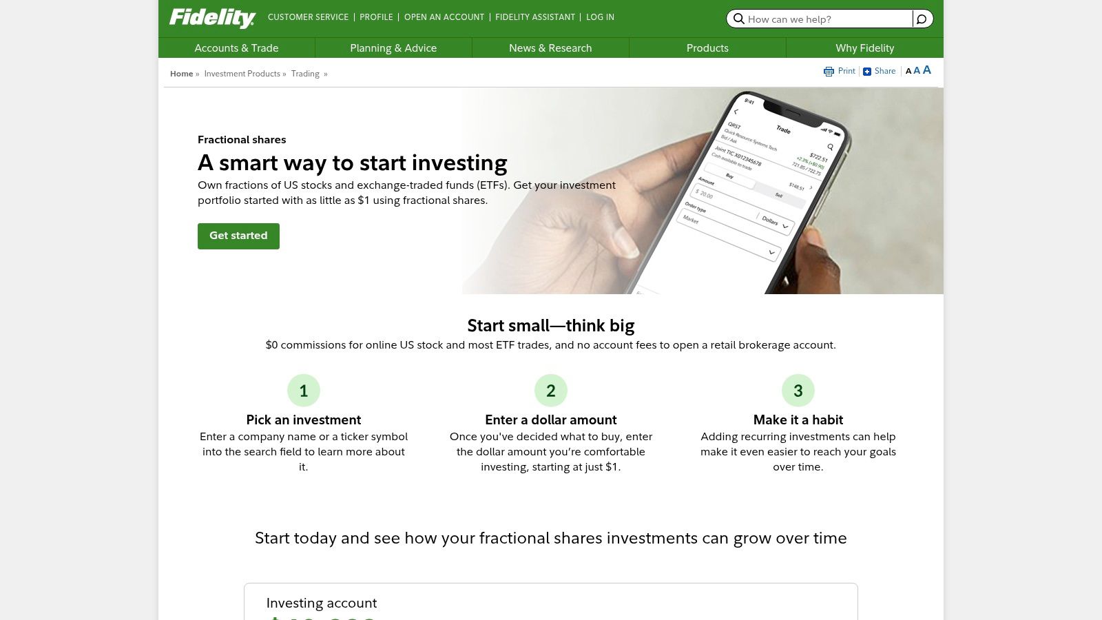 Fidelity 'Stocks by the Slice'