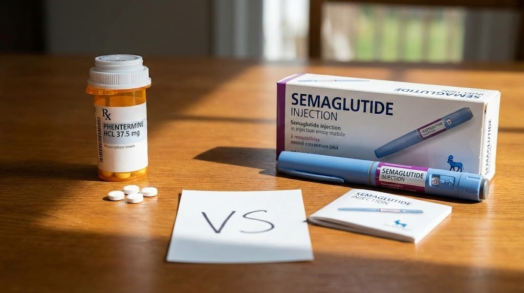 Phentermine vs semaglutide