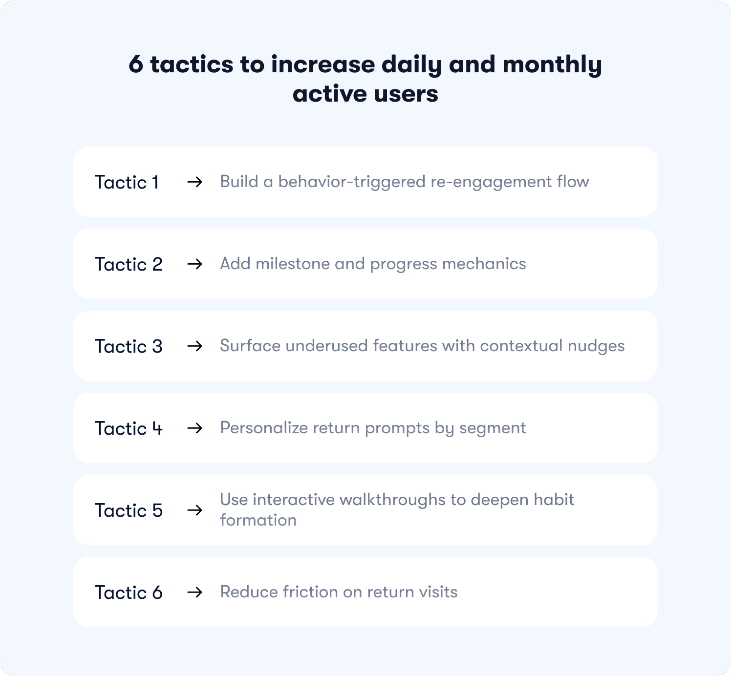 six tactics increase daily monthly users