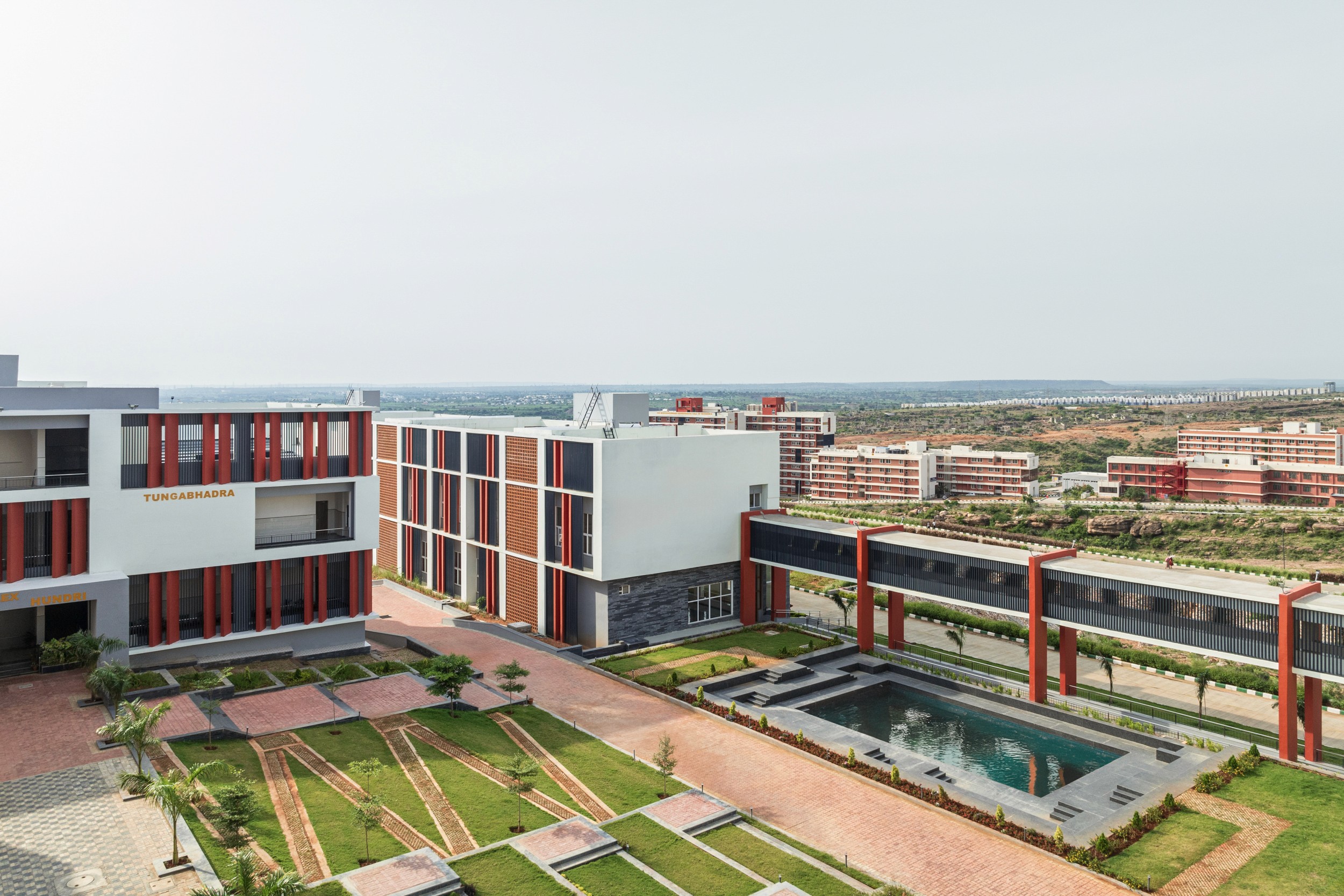 IIITDM Kurnool designed by Urbanframe. Architecture photography by Ekansh Goel, Studio Recall.