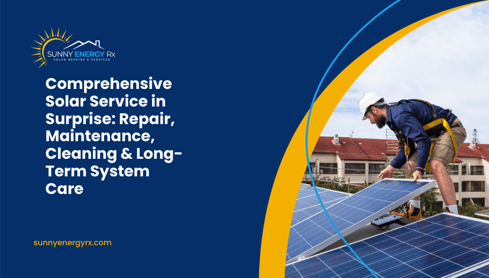 Comprehensive Solar Service in Surprise: Repair, Maintenance, Cleaning & Long-Term System Care