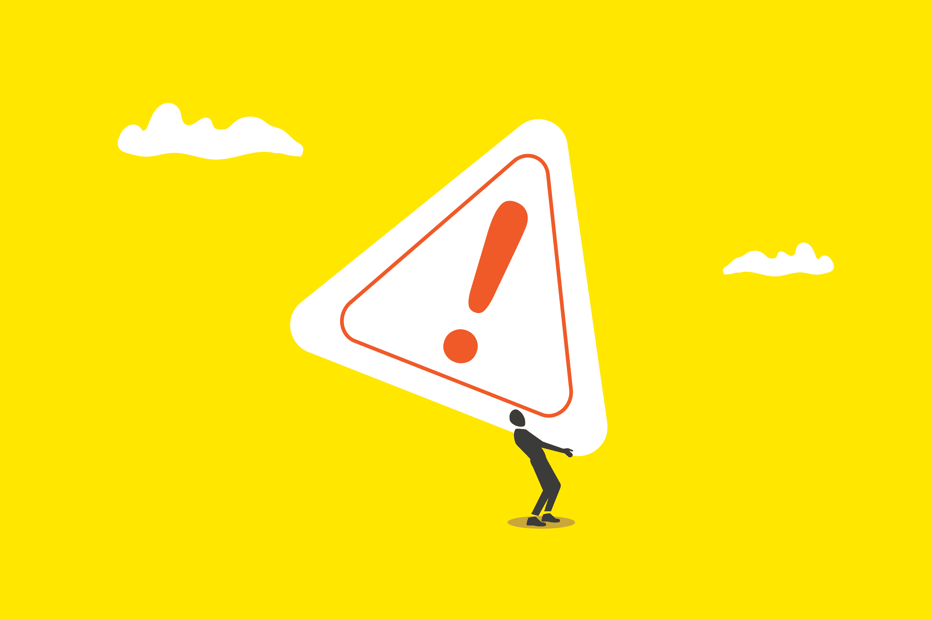 Person carrying large risk indicator