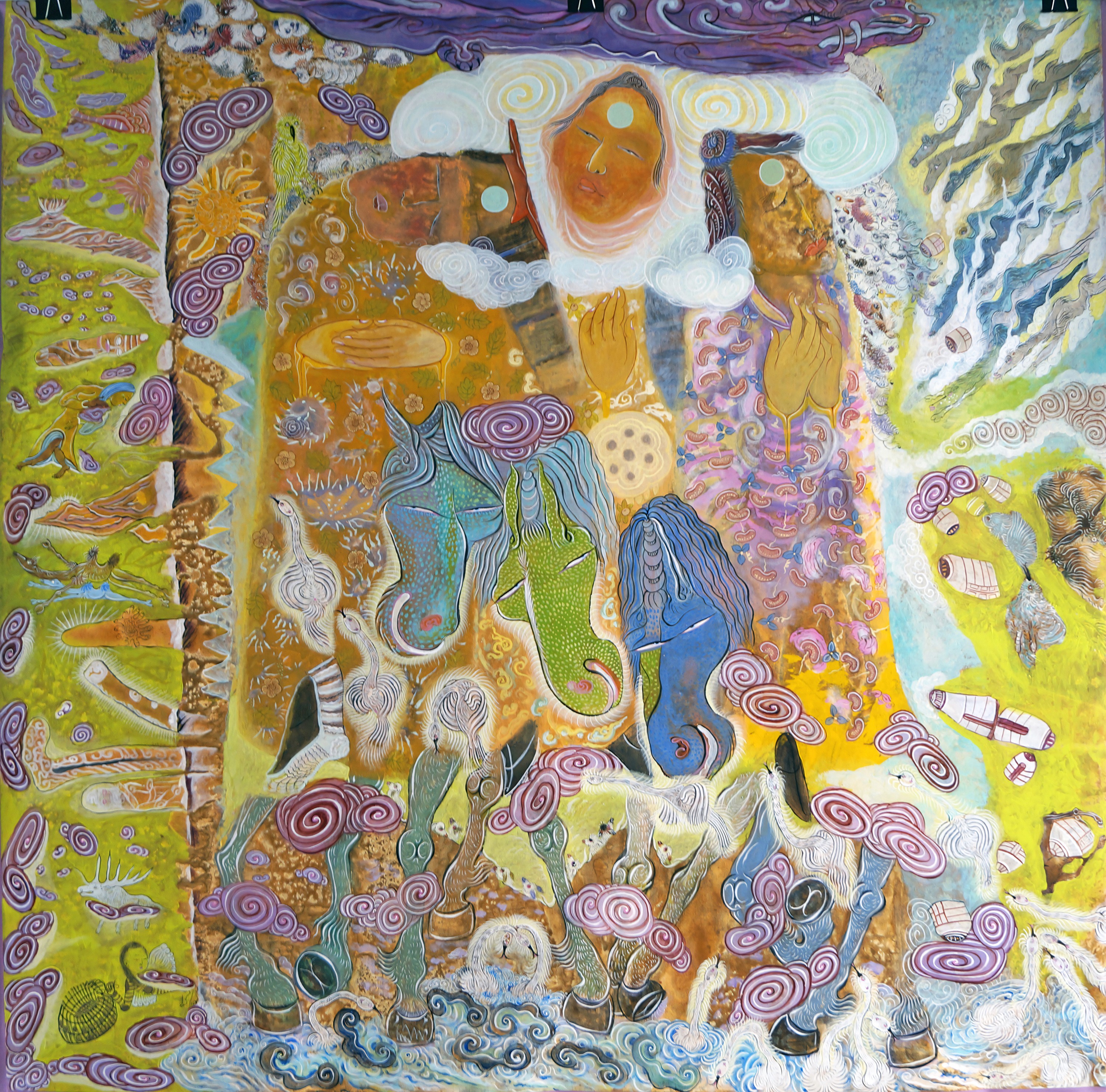 Fertility | acryl op canvas | 154x154cm | 2022