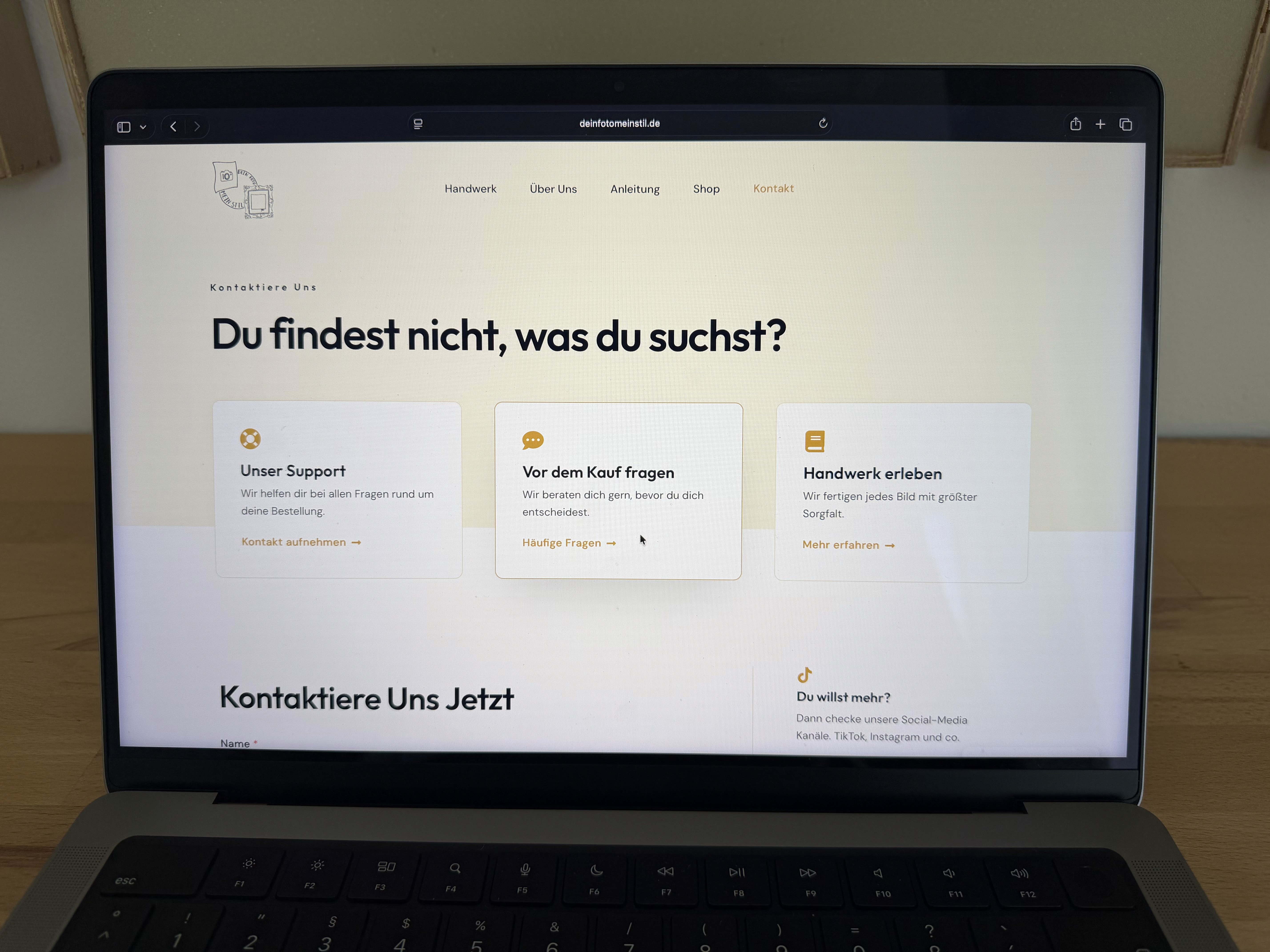 Kontakt Seite