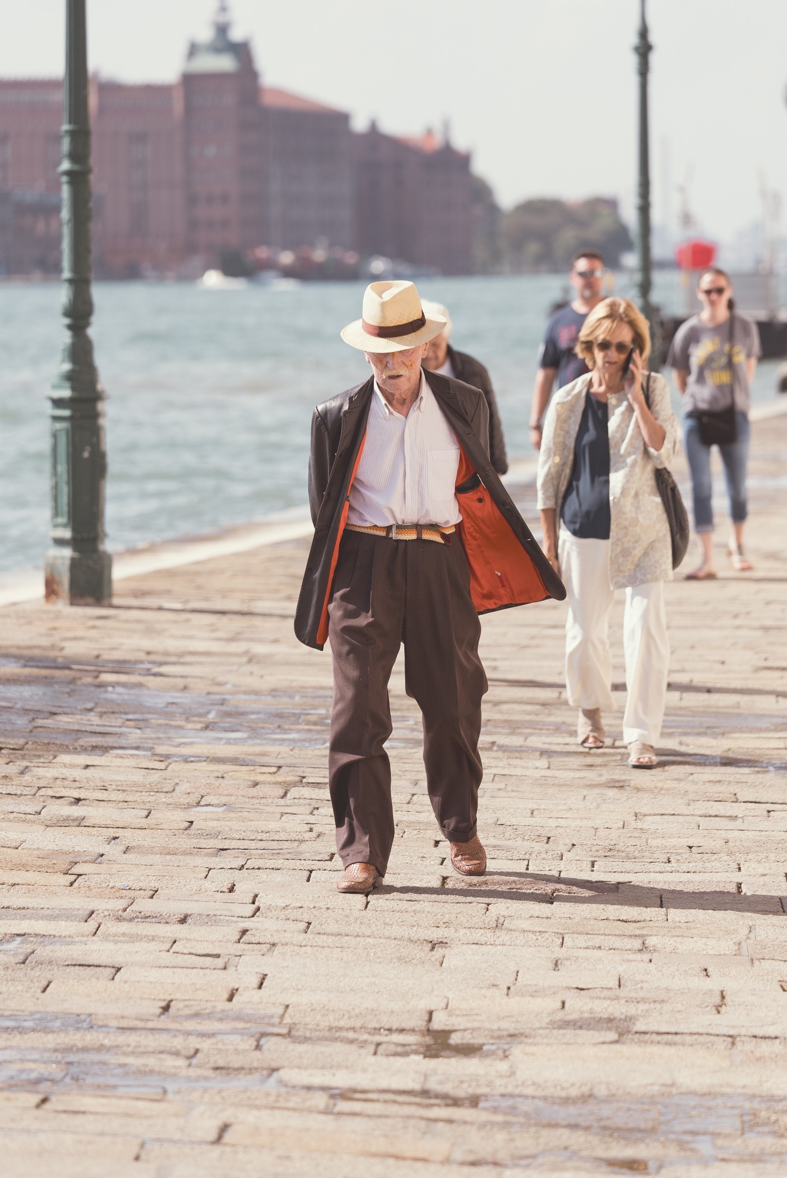 TRAVEL — A walk along the Venice waterfront.