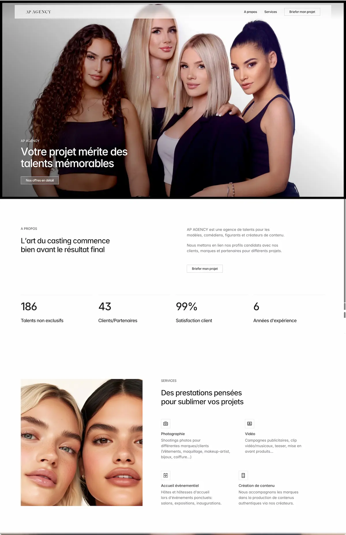 Projet Framer Académie des lauriers