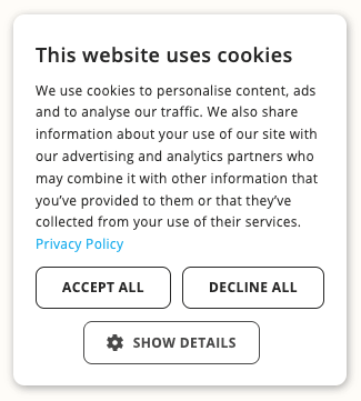 Cookie Banner Examples