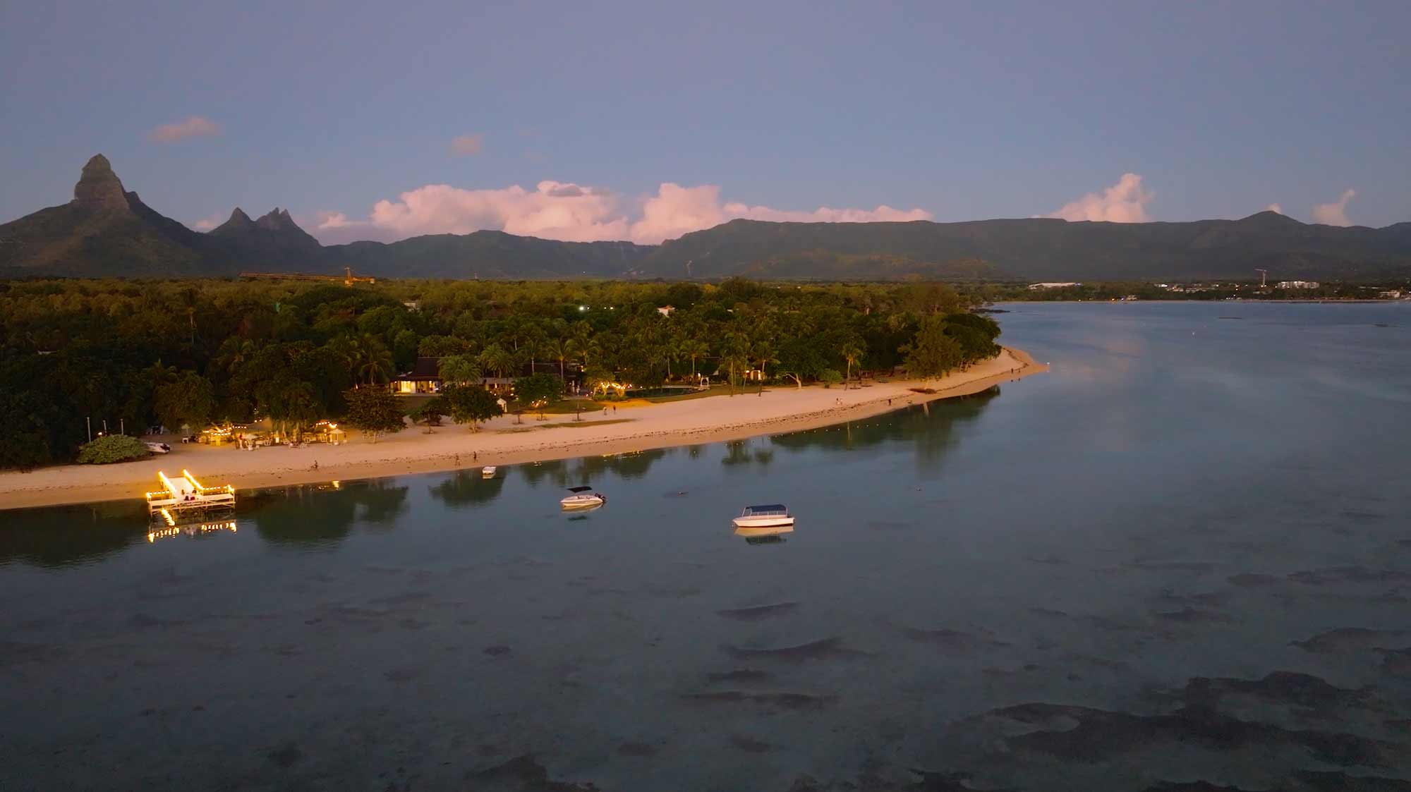 Scenic beach spot filmproduction for a high value hotel client