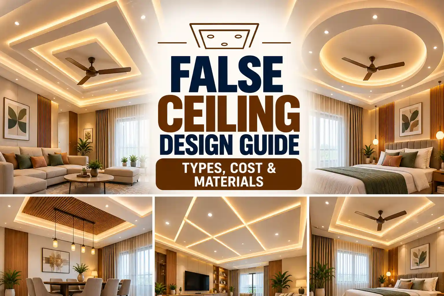 False Ceiling Design Guide: Types, Cost & Materials