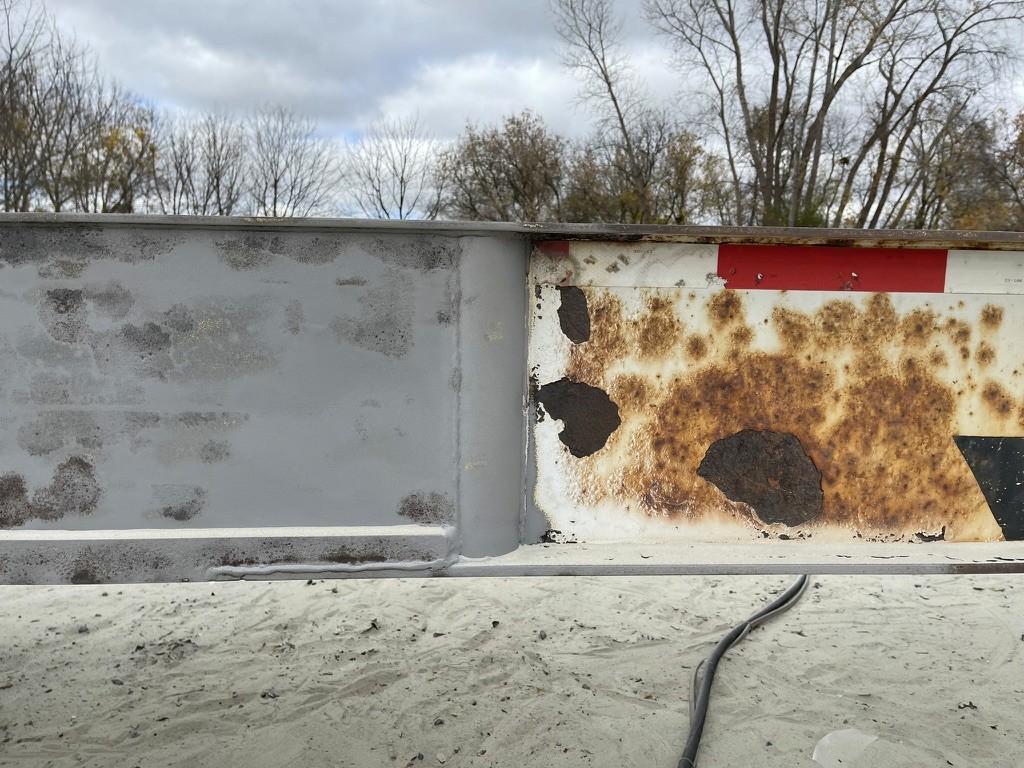 Truck & equipment sandblasting by Rochester Sandblasting