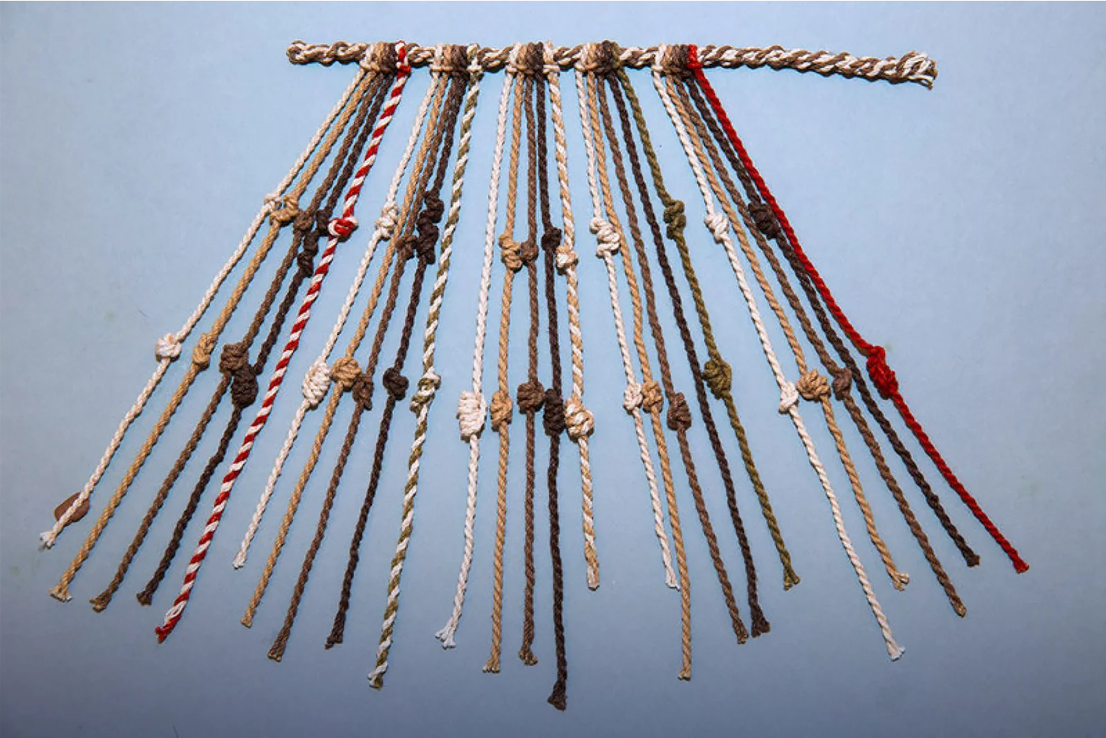 Exemple de Quipus utilisé à l'époque Inca