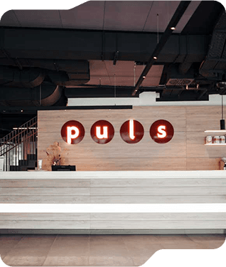 Empfangsbereich im puls Studio Vaihingen