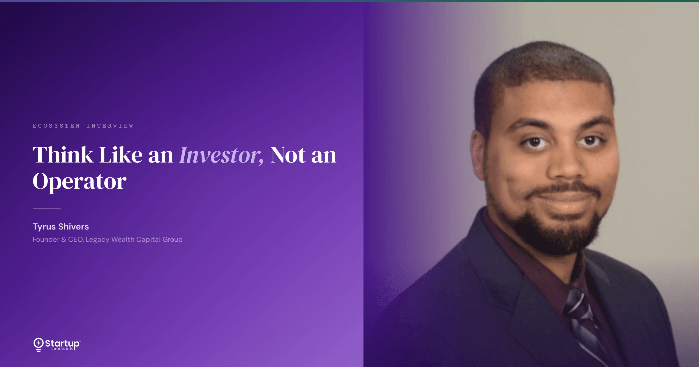 Why Founders Should Think Like Investors, Not Operators