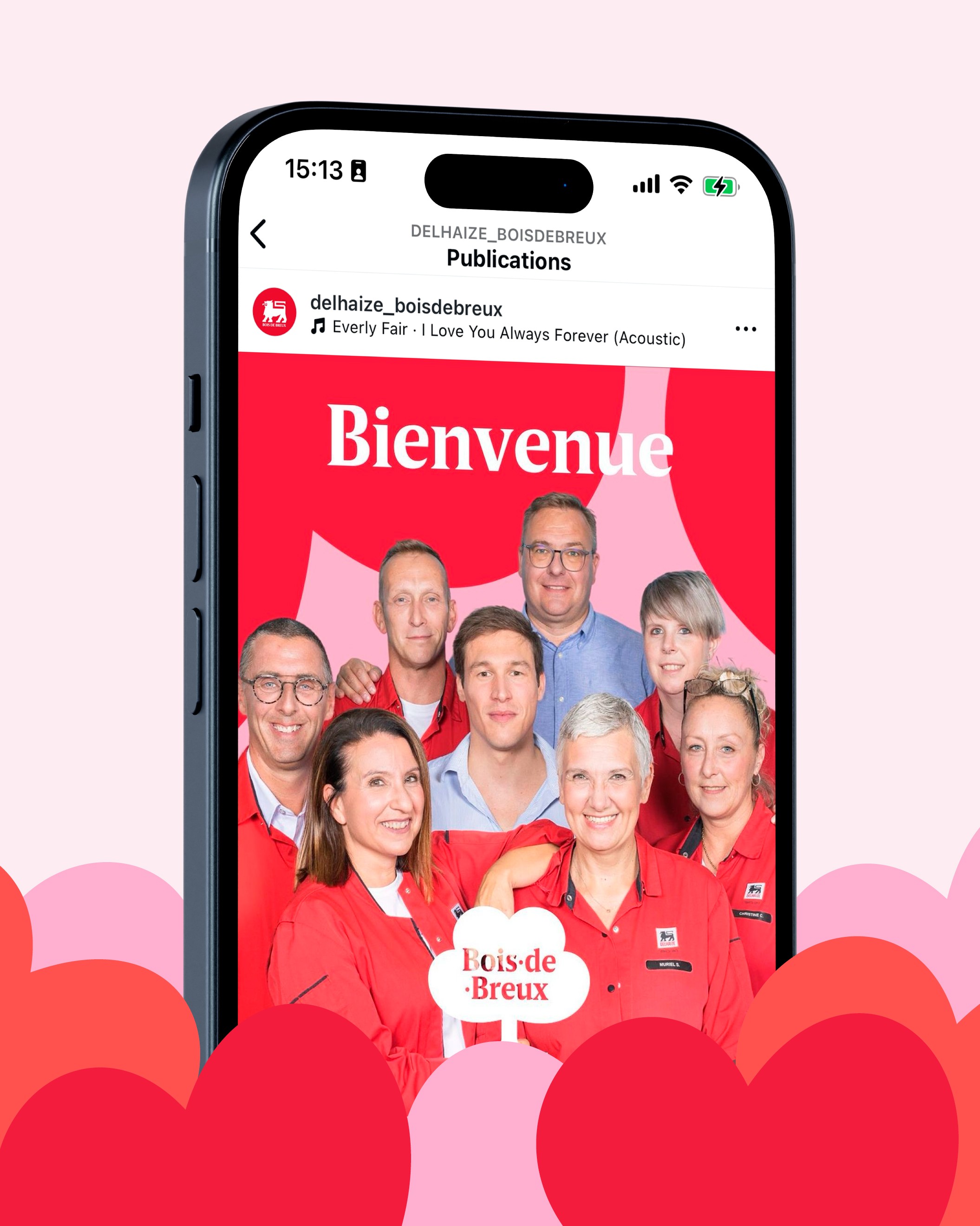 White outline of a classic smiley face followed by the text “Smiley Co” in white serif type on a vivid orange background.