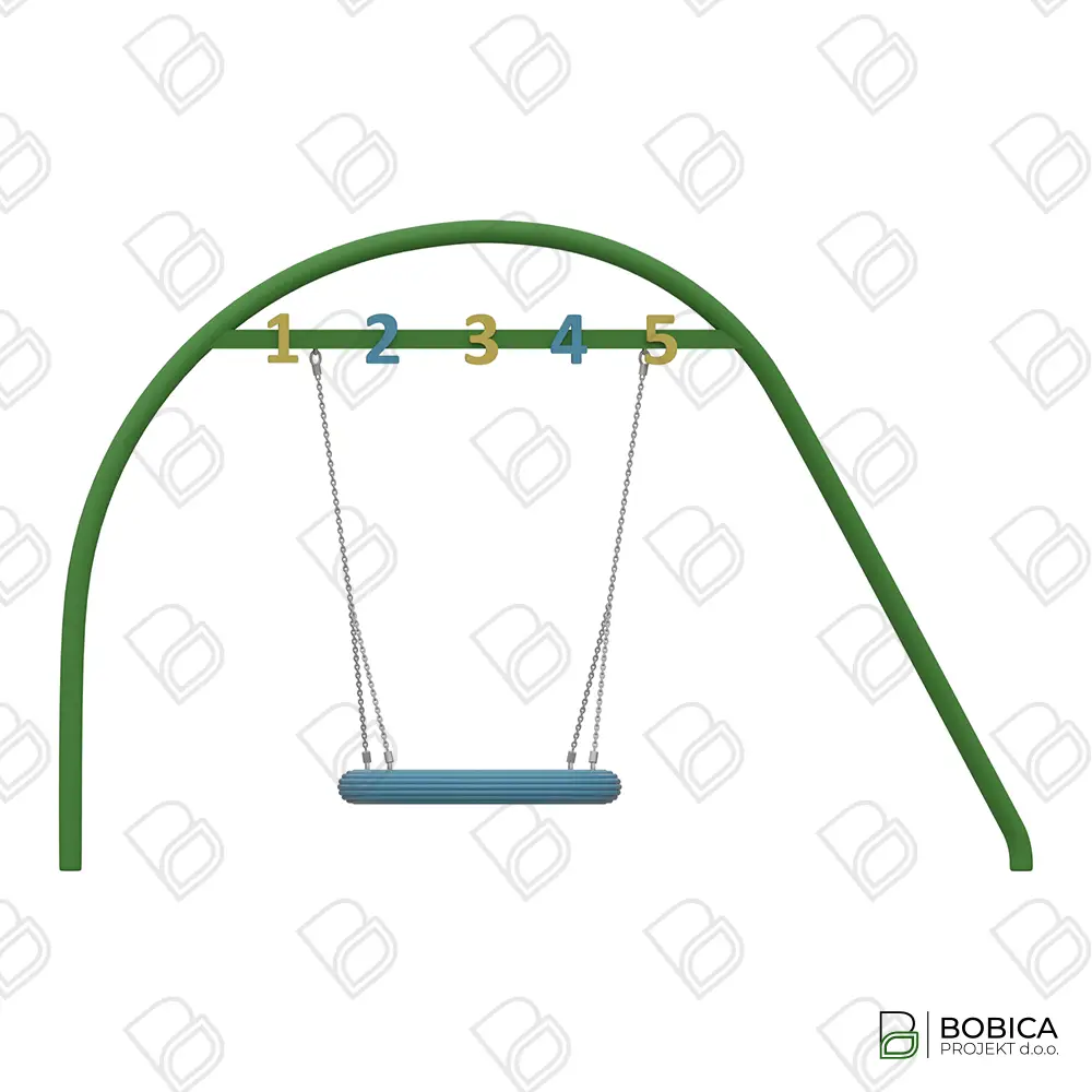 Spiralna ljuljačka s košarom za ljuljanje - "Swing Nest Arc"
