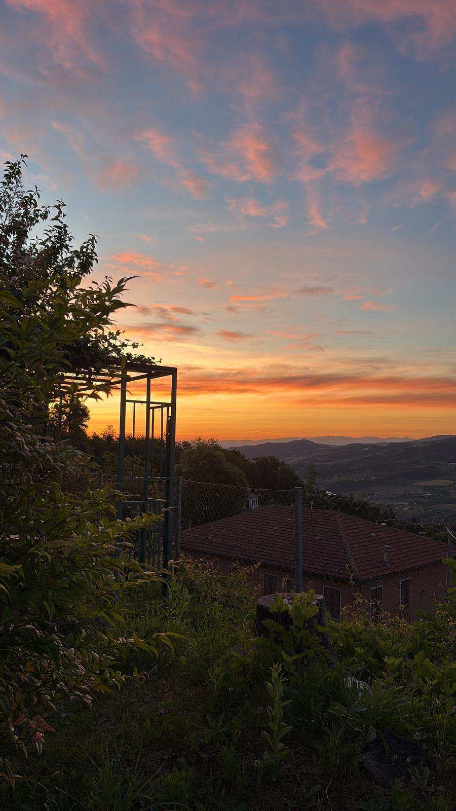 sonnenuntergang oranger himmel