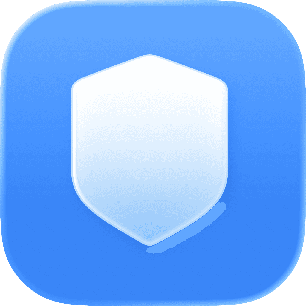 A blue shield