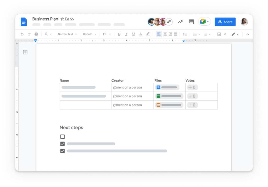 google docs productivity app