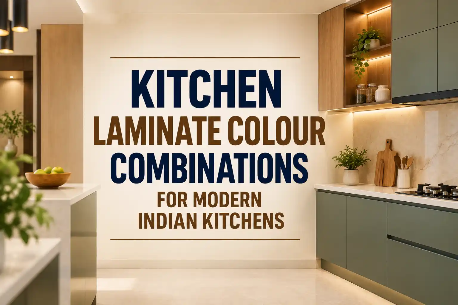 Kitchen Laminate Colour Combinations for Modern Indian Kitchens