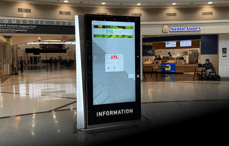 A wayfinder at ATL airport