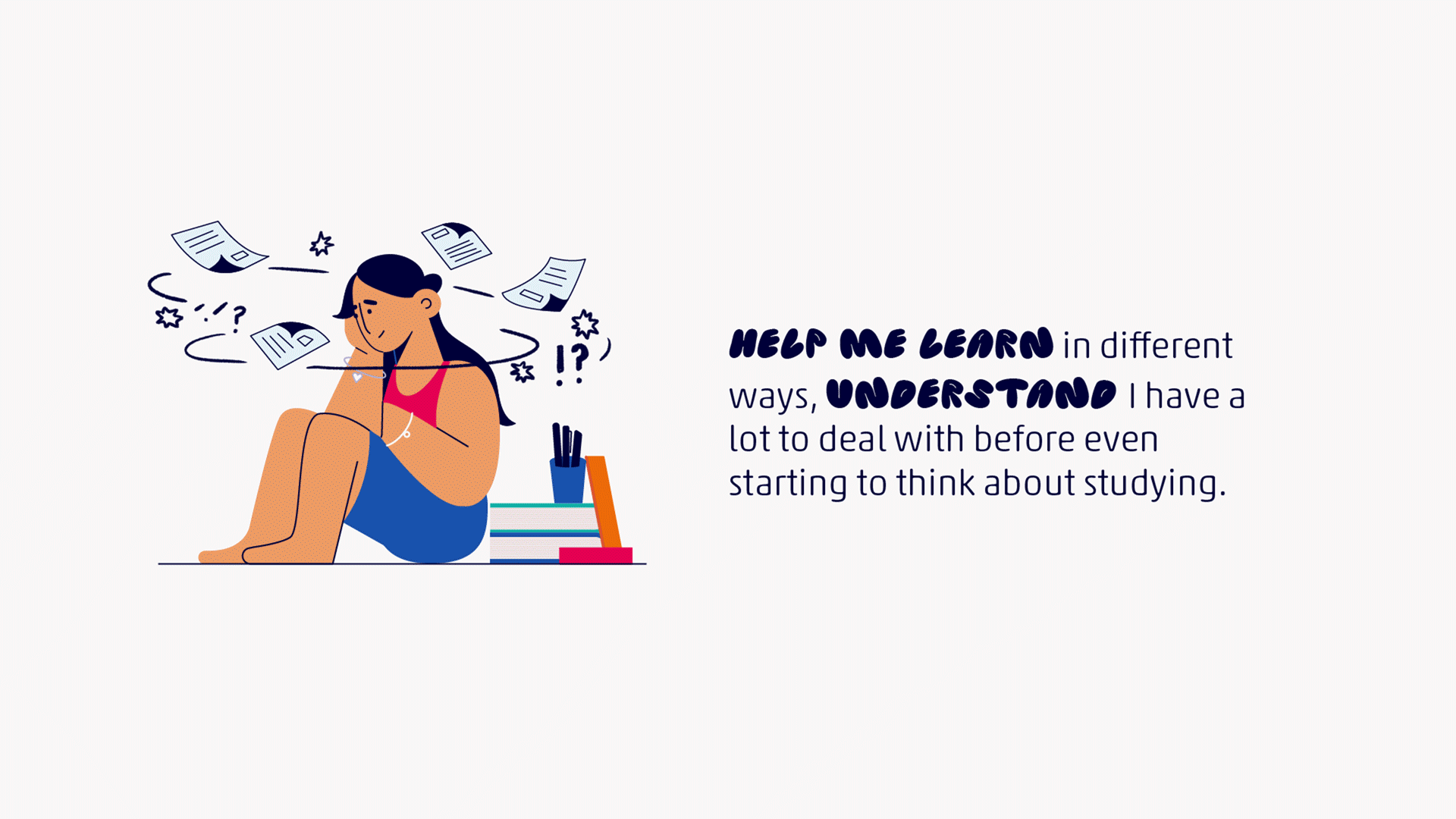 slideshow of refined illustrations of storyboard