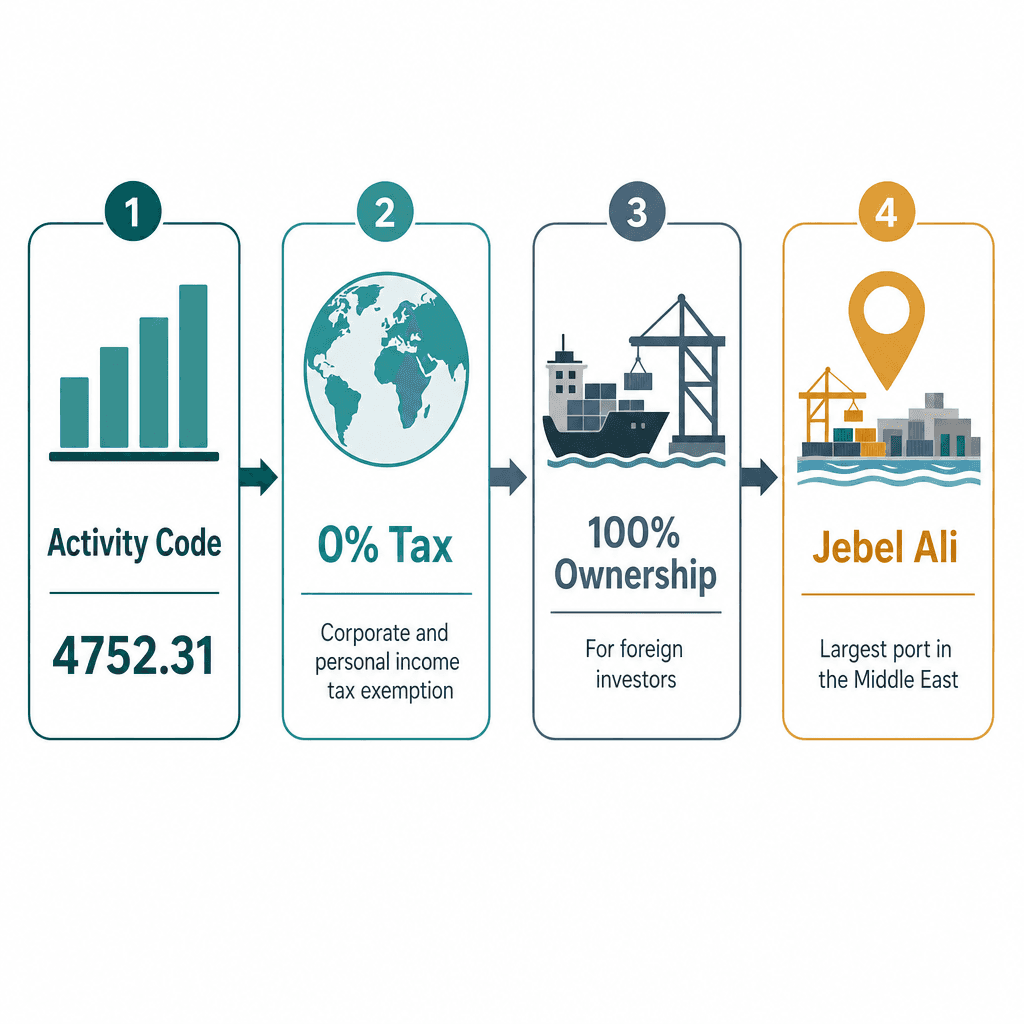 Infographic: Reinforcement Steel Bars Trading License in Dubai