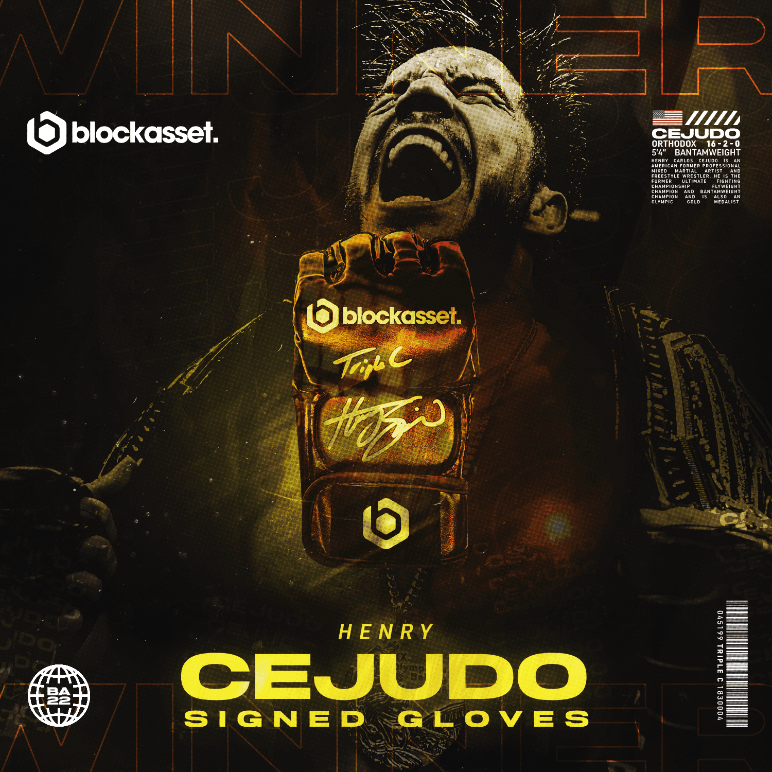 cejudo signed gloves