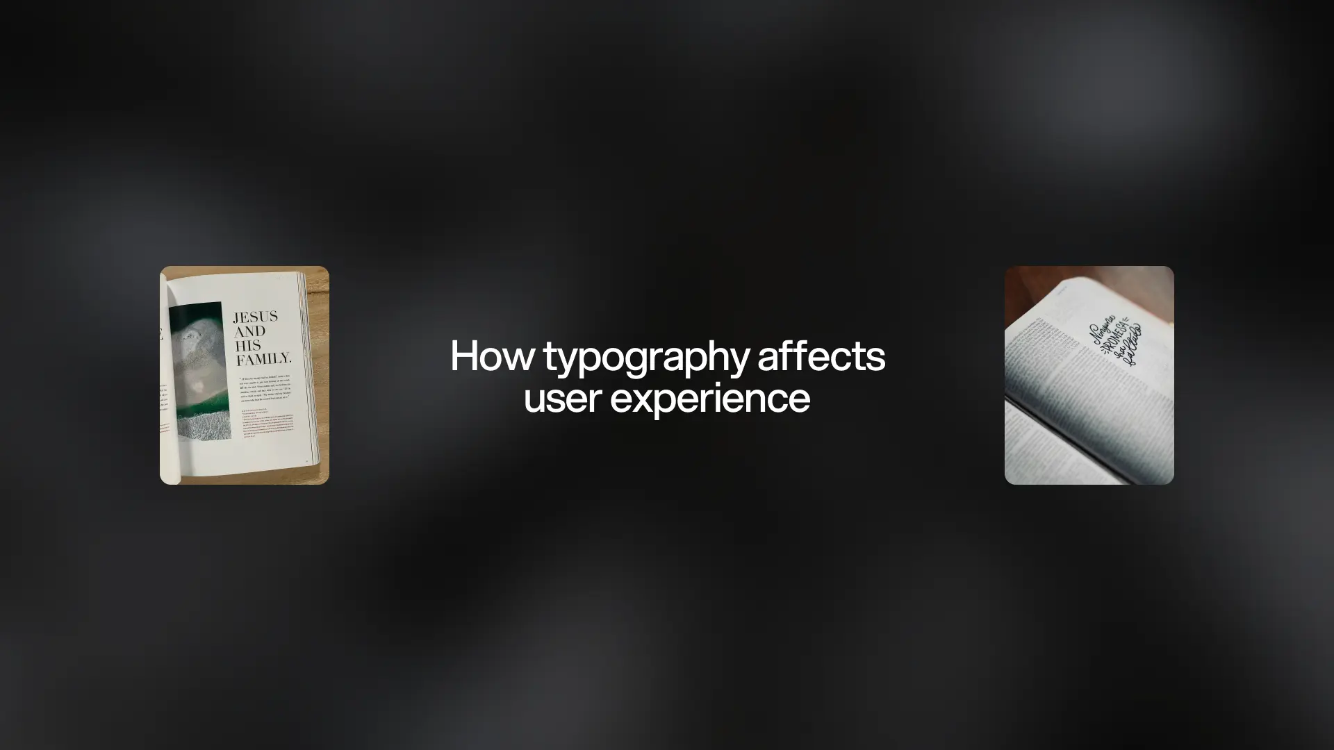 How typography affects user experience