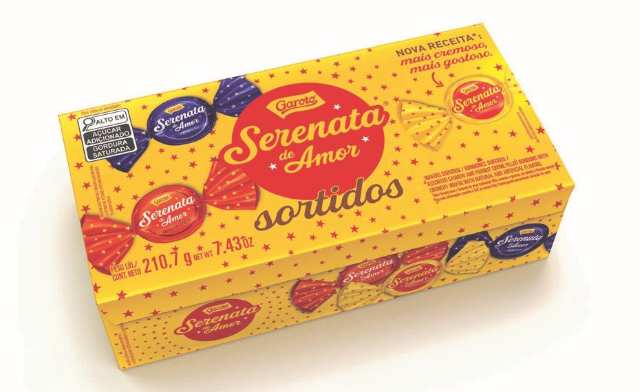 Serenata de Amor mistura 3 sabores em caixa de bombons exclusiva