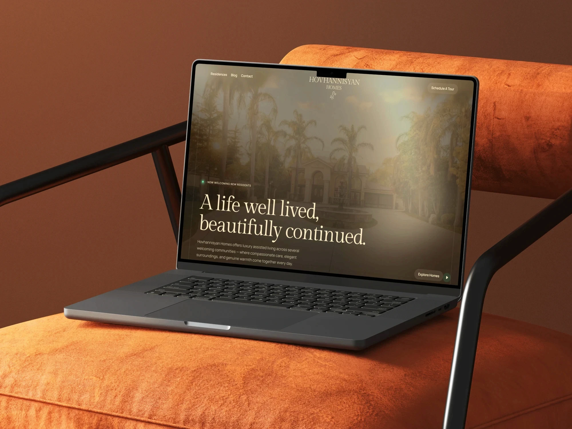Hovhannisyan Homes — main project preview for the Luxury Assisted Living case study.