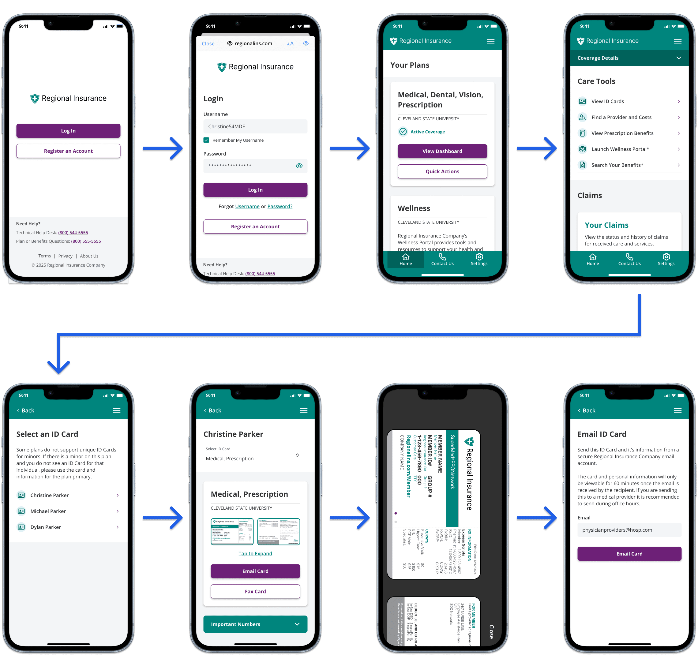 High Fidelity Protoypes Screens