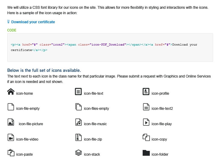 New custom icon library