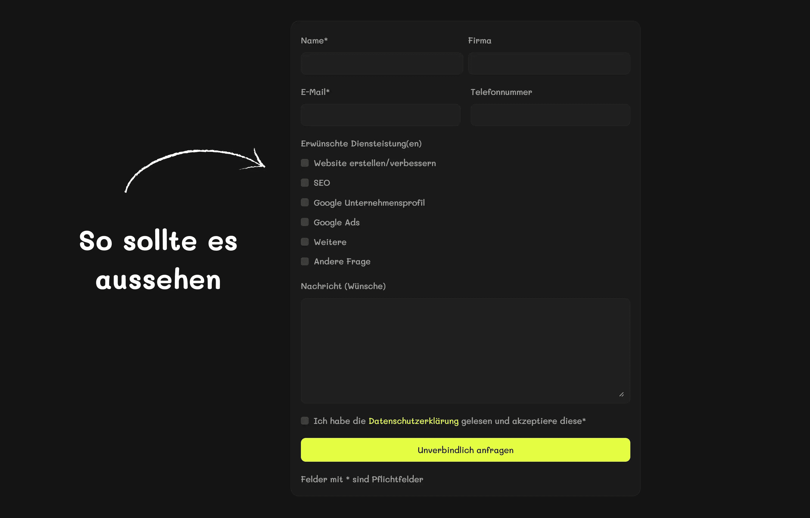 Warum dein Kontaktformular Kunden verliert