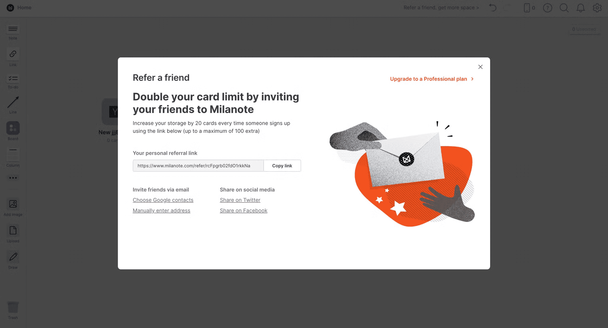 Milanote Referral Program