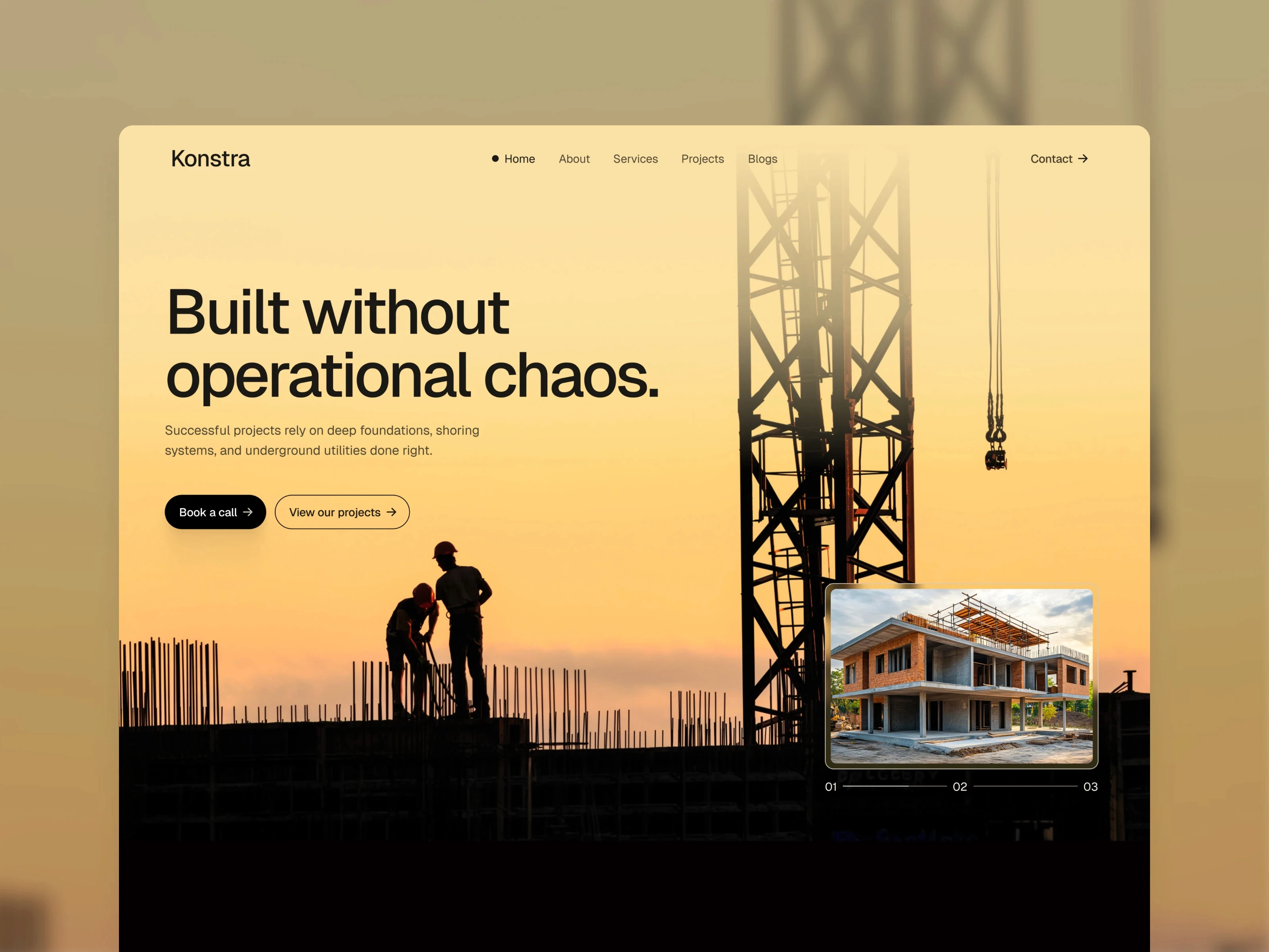 Construction Framer Template
