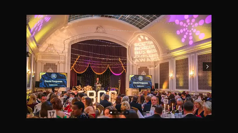 Screenshot of SBCC wesbite awards ceremony