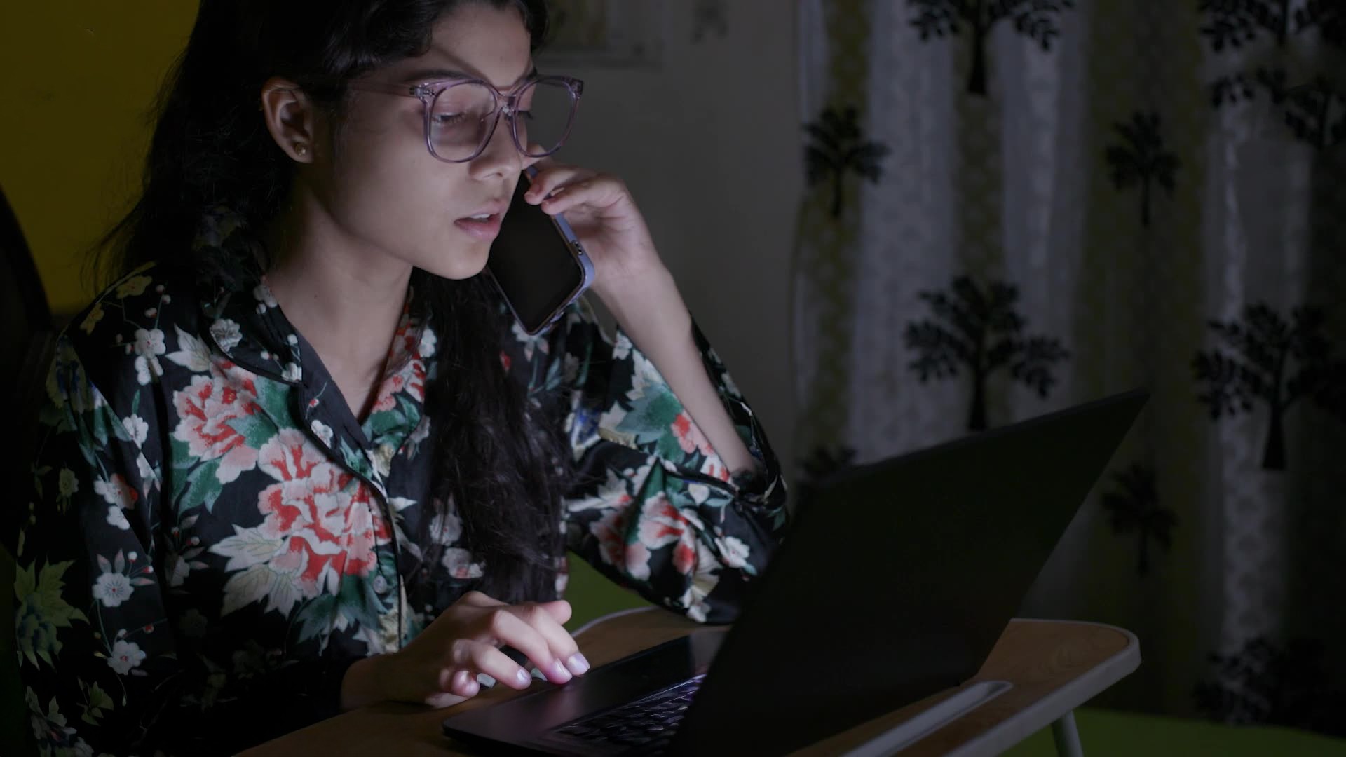 Visual from the 1090 Women and Child Helpline awareness film addressing women and child safety issues such as cybercrime and trafficking.