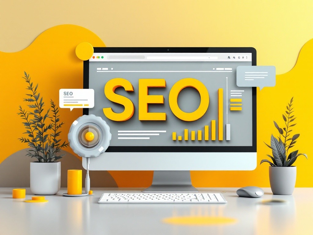 SEO optimization on a computer screen