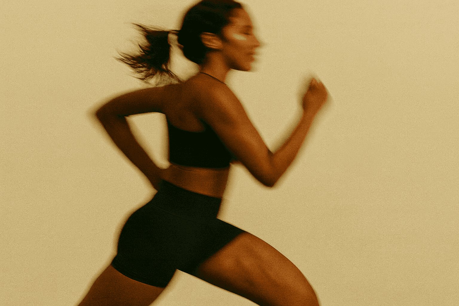 Dynamic picture of a cyclist riding downhill