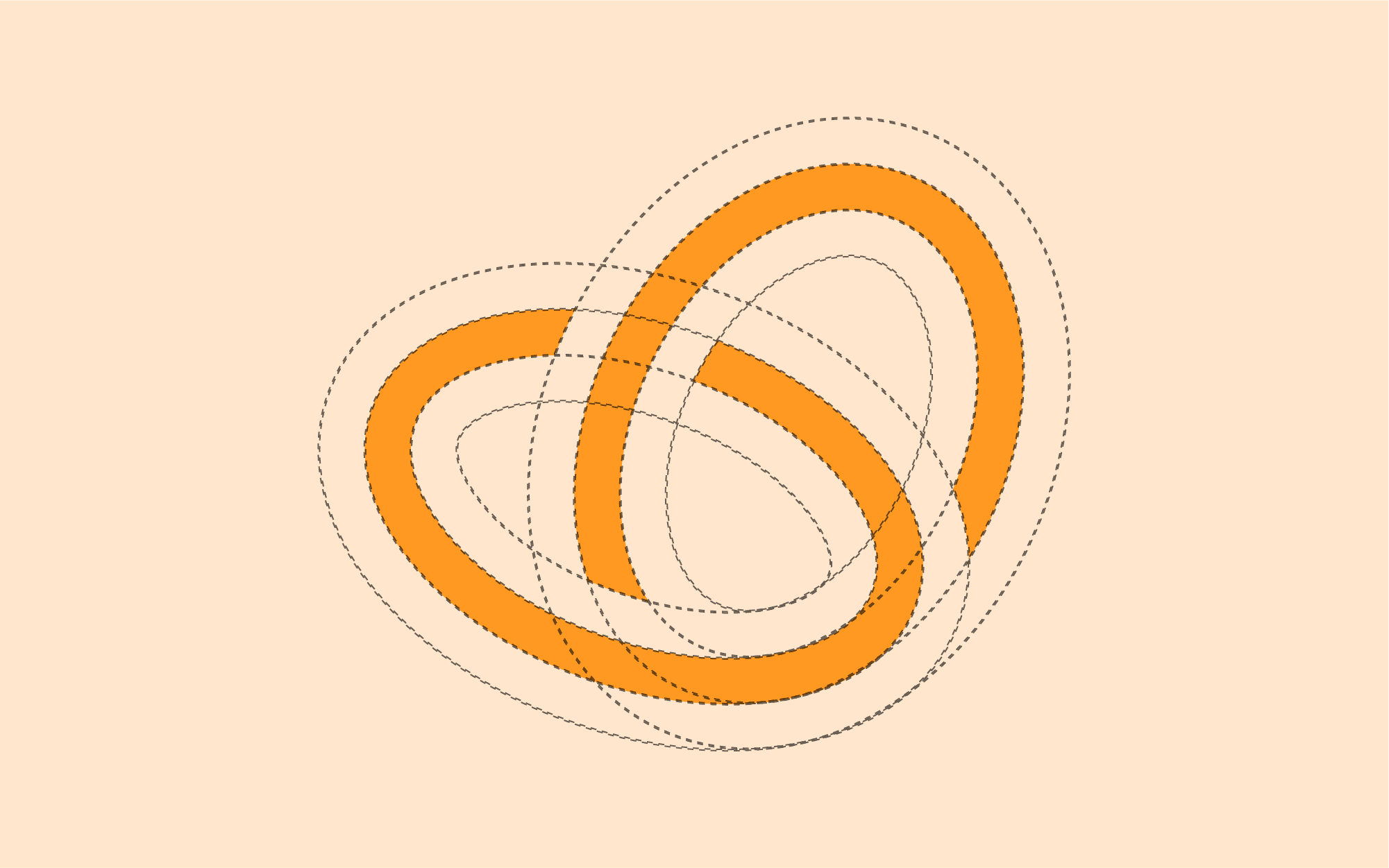 Lignes de construction du logo FOYP