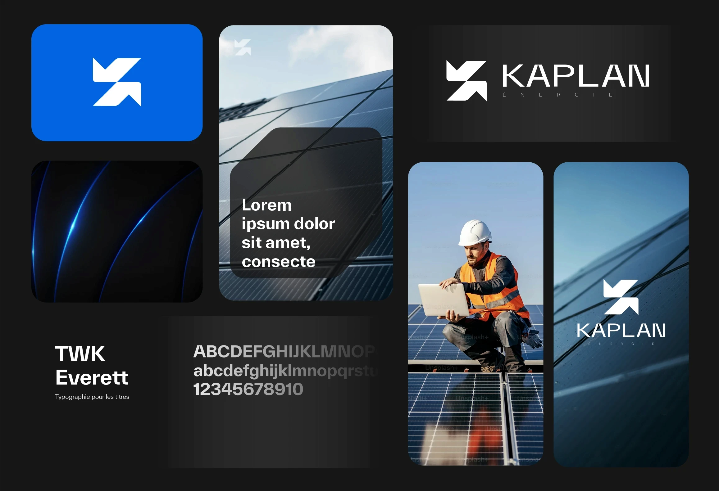 Branding global de Kaplan Group, direction artistique corporate
